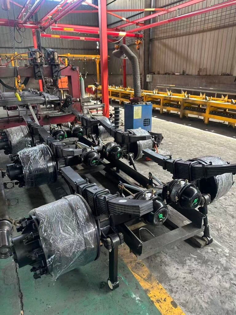 alt="Assembly Line for Single Point Suspension Systems at JIUZHOU Factory"