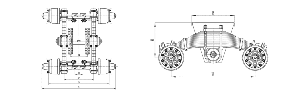 Drum bogie blueprint